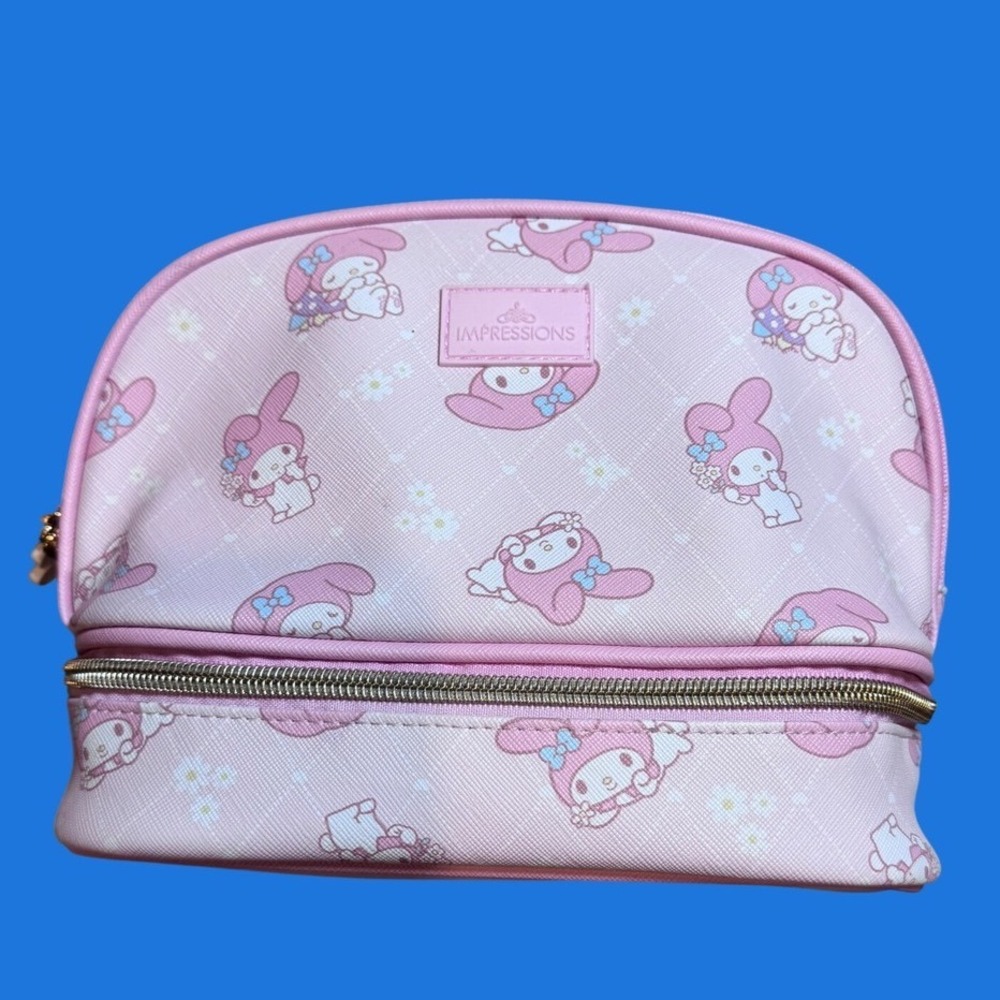Impressions My Melody Makeup Bag Women OS Pink Excellent Sanrio Cosmetic Case